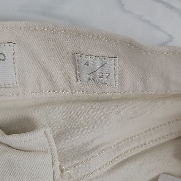 Lucky Brand Bridgette high rise skinny jeans in bone beige Women's Size 4 - Picture 12 of 16